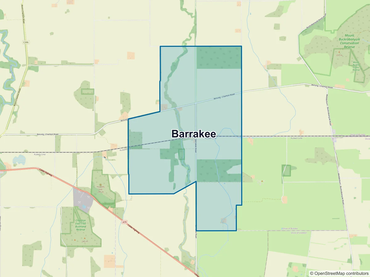 Map of Barrakee, VIC, Australia