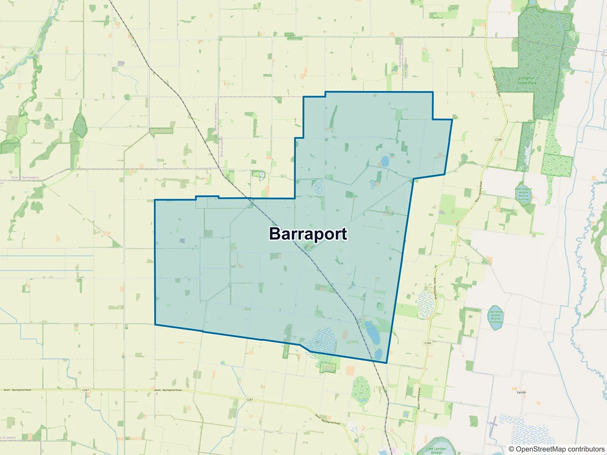 Map of Barraport, VIC, Australia