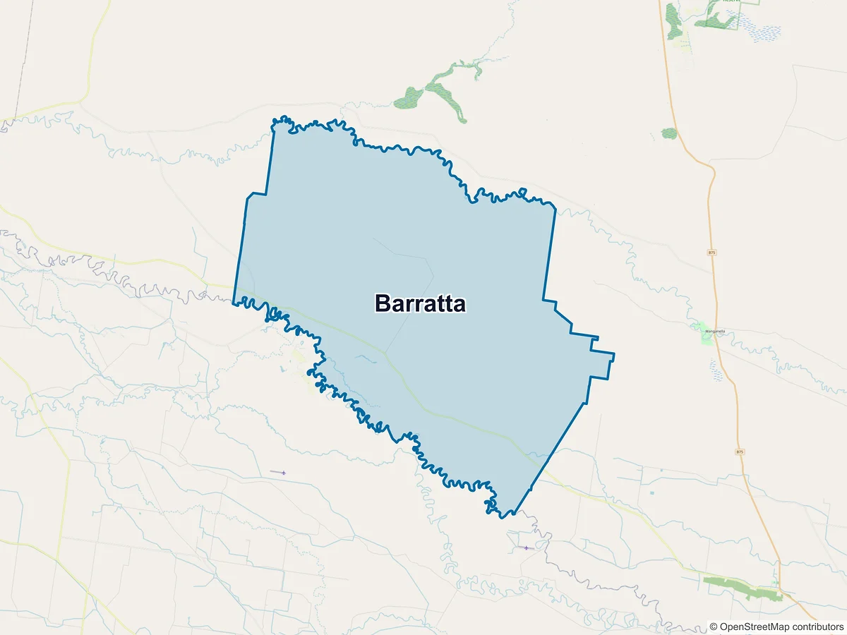 Map of Barratta, NSW, Australia