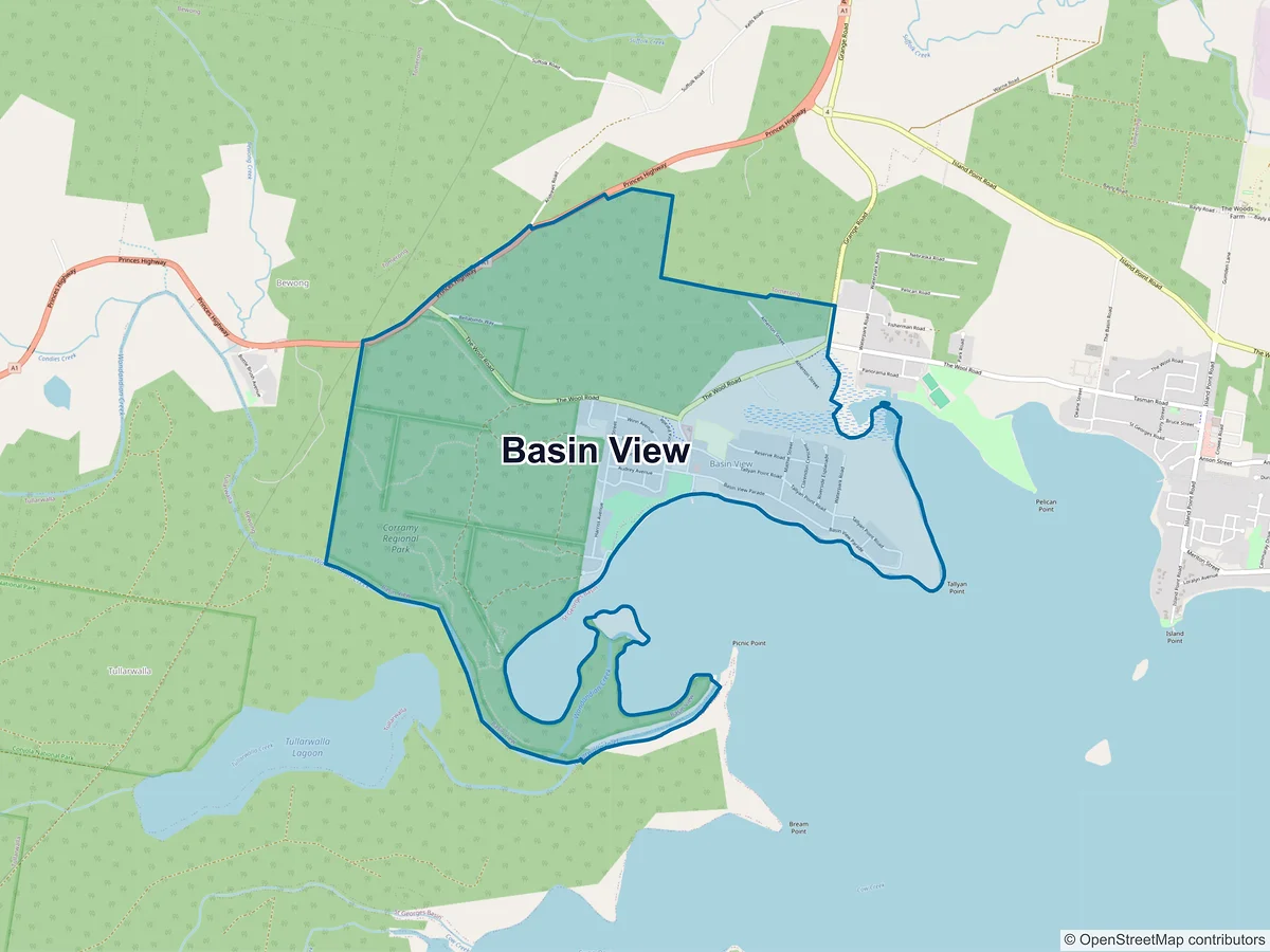 Map of Basin View, NSW, Australia