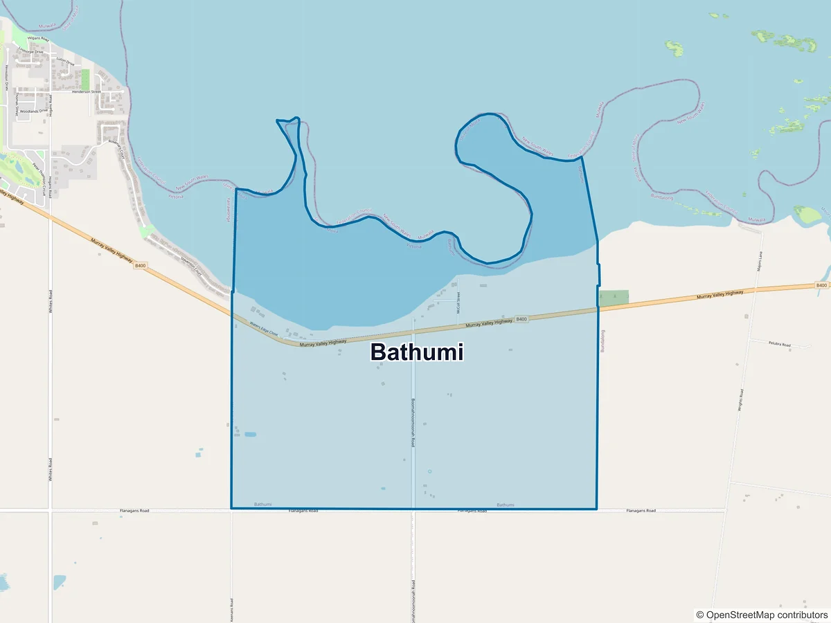 Map of Bathumi, VIC, Australia