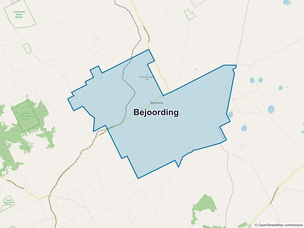 Map of Bejoording, WA, Australia
