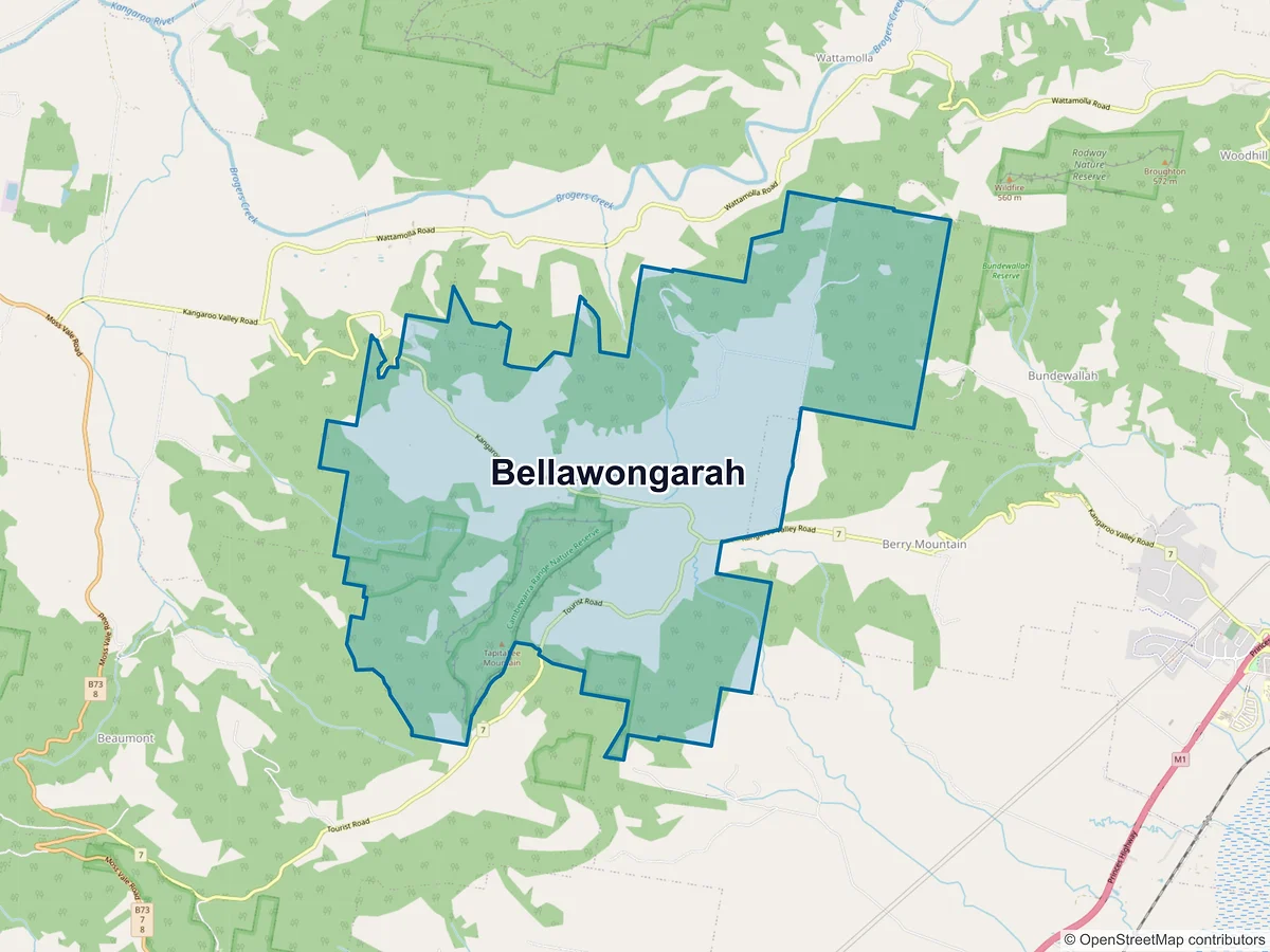 Map of Bellawongarah, NSW, Australia