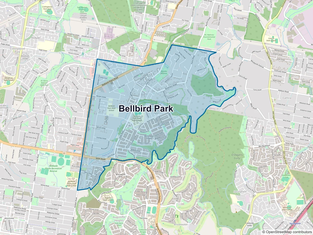Map of Bellbird Park, QLD, Australia