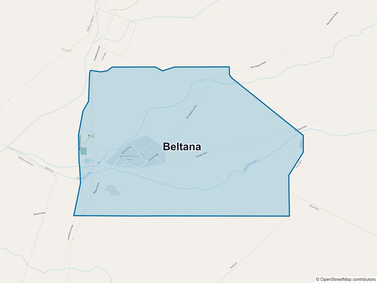 Map of Beltana, SA, Australia