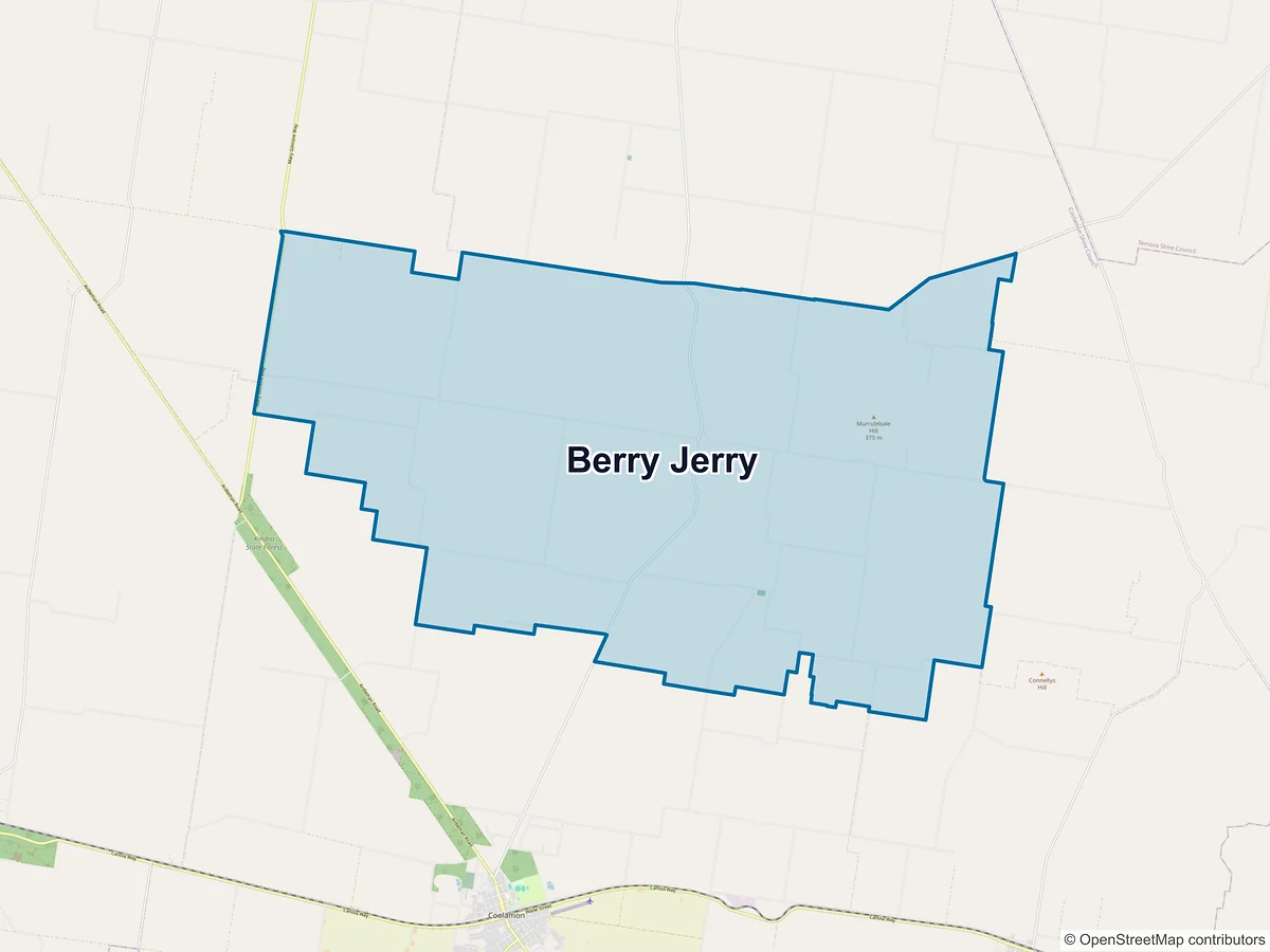 Map of Berry Jerry, NSW, Australia