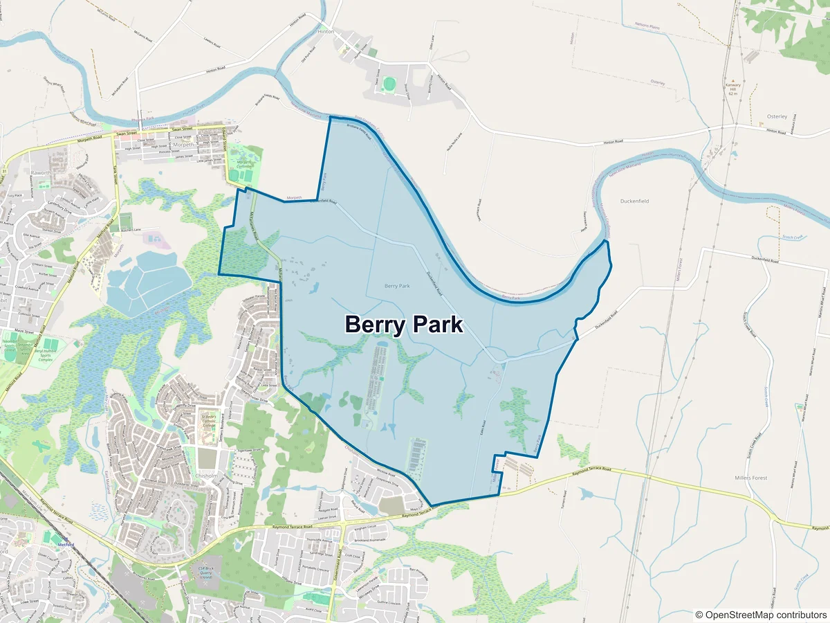 Map of Berry Park, NSW, Australia