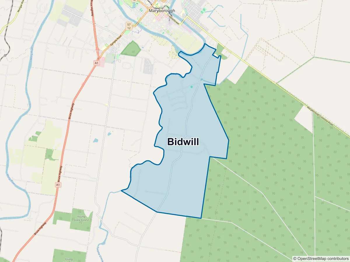 Map of Bidwill, QLD, Australia