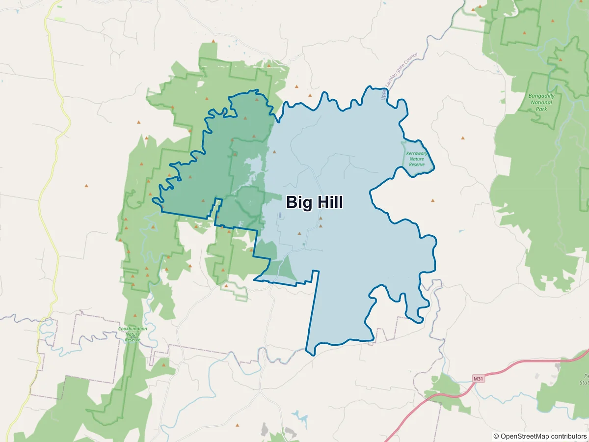 Map of Big Hill, NSW, Australia