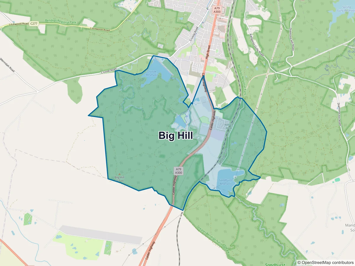 Map of Big Hill, VIC, Australia