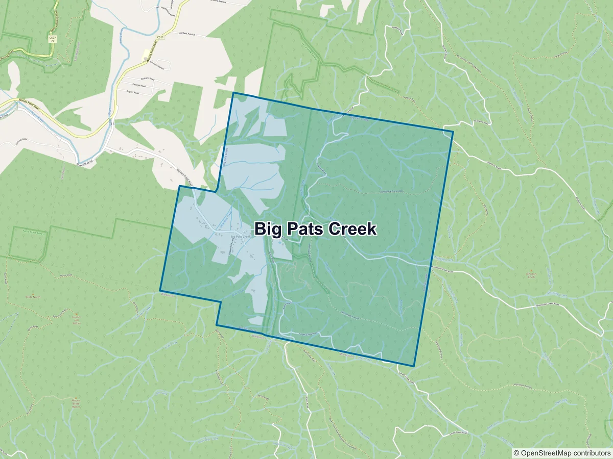 Map of Big Pats Creek, VIC, Australia