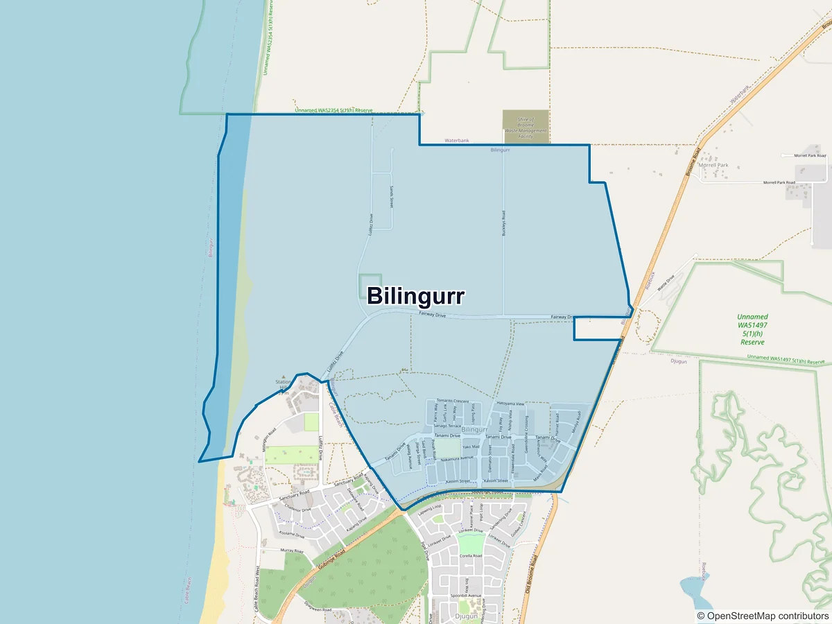 Map of Bilingurr, WA, Australia