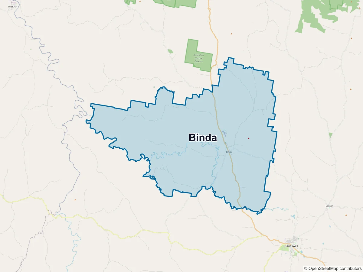Map of Binda, NSW, Australia