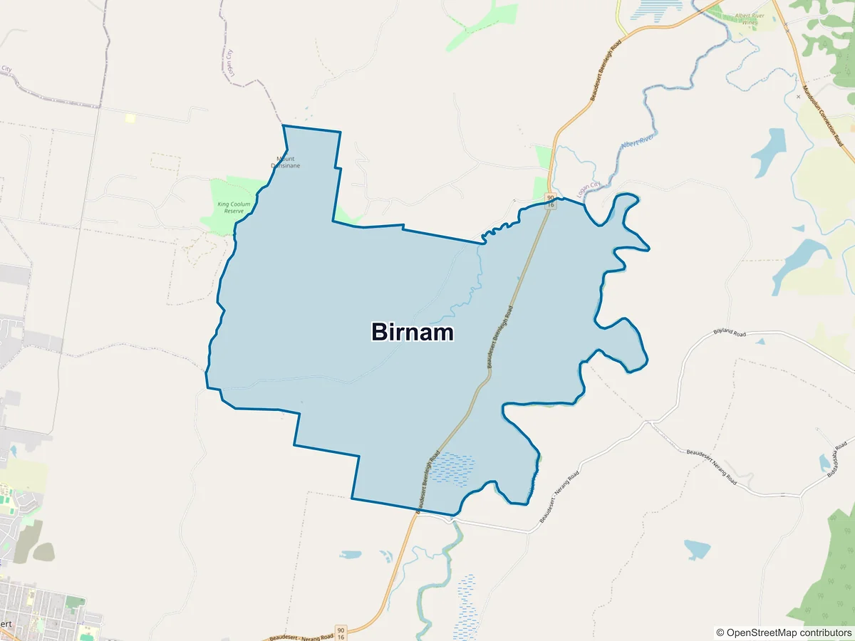 Map of Birnam, QLD, Australia