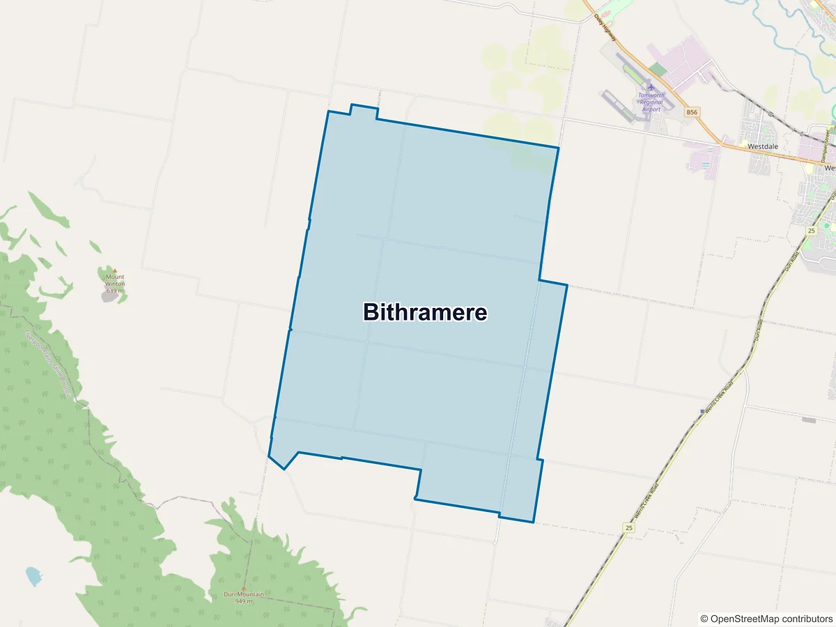 Map of Bithramere, NSW, Australia
