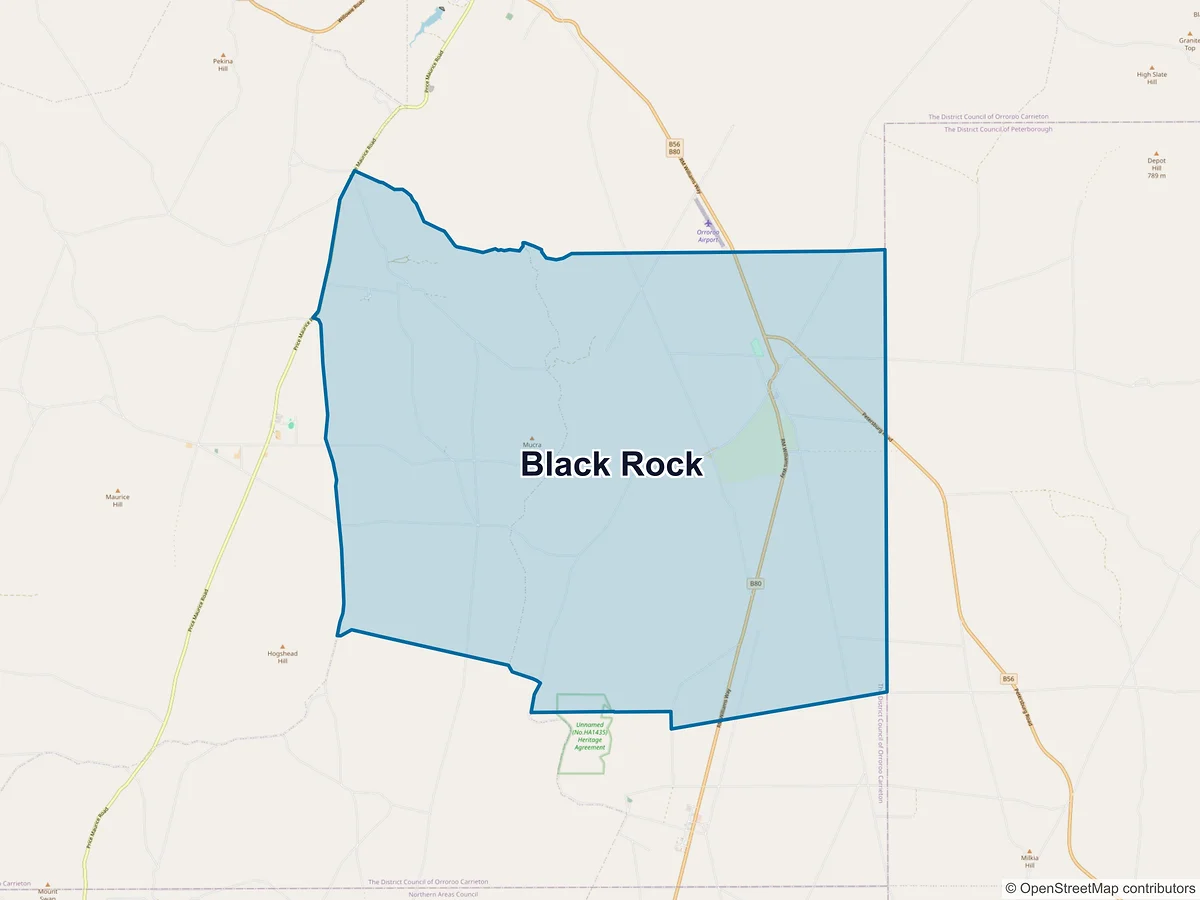 Map of Black Rock, SA, Australia