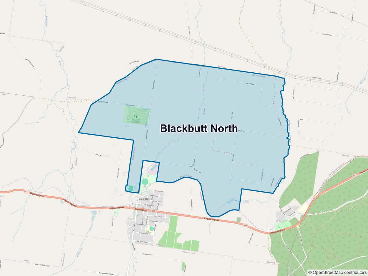 Map of Blackbutt North, QLD, Australia