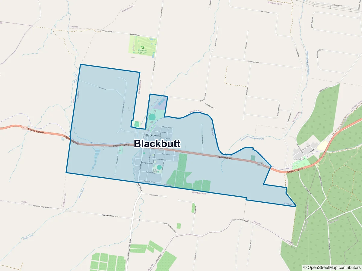 Map of Blackbutt, QLD, Australia