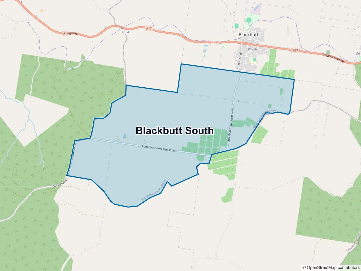 Map of Blackbutt South, QLD, Australia
