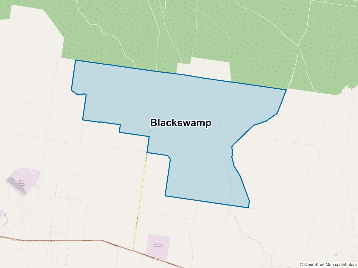 Map of Blackswamp, QLD, Australia
