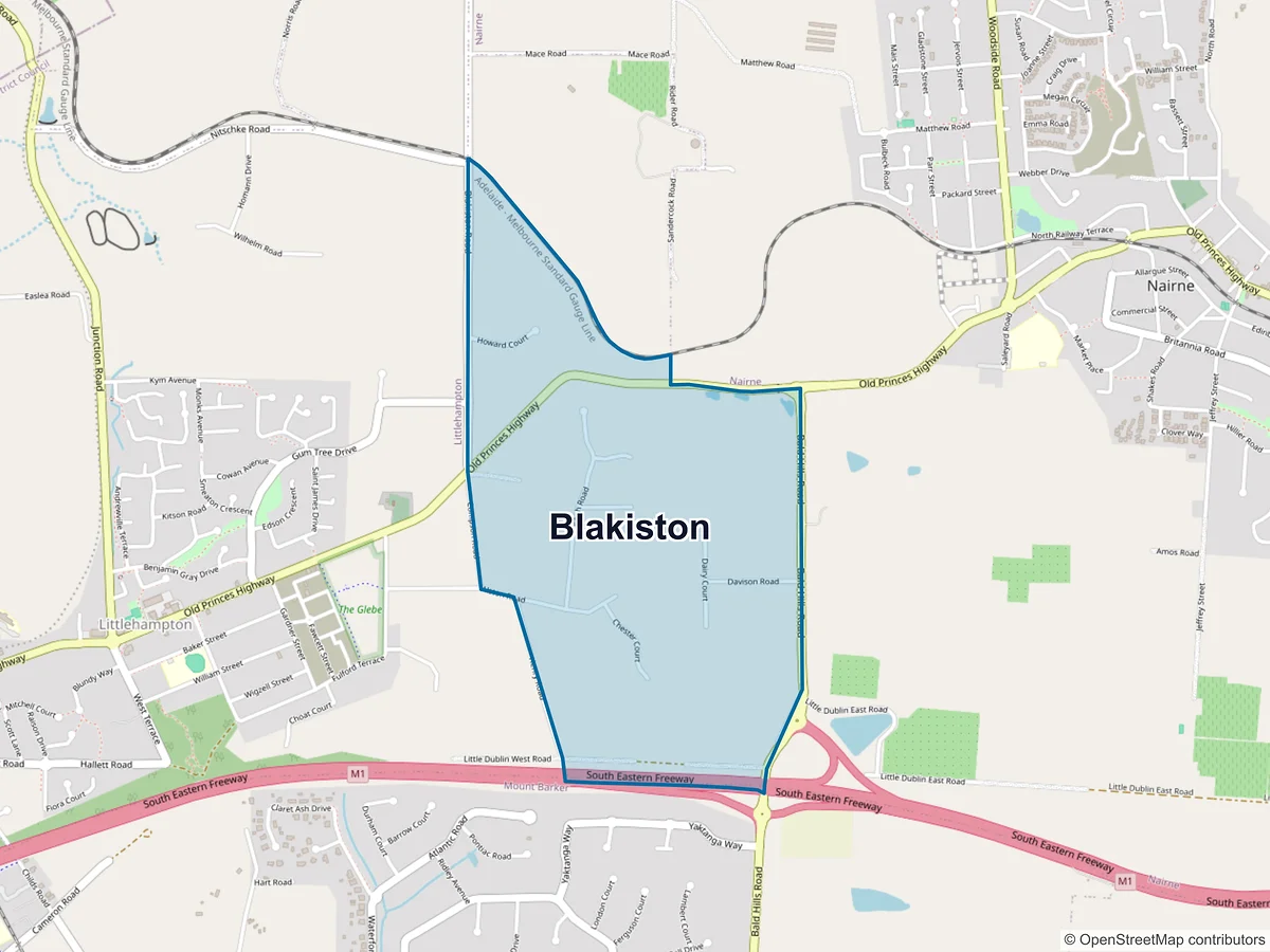 Map of Blakiston, SA, Australia