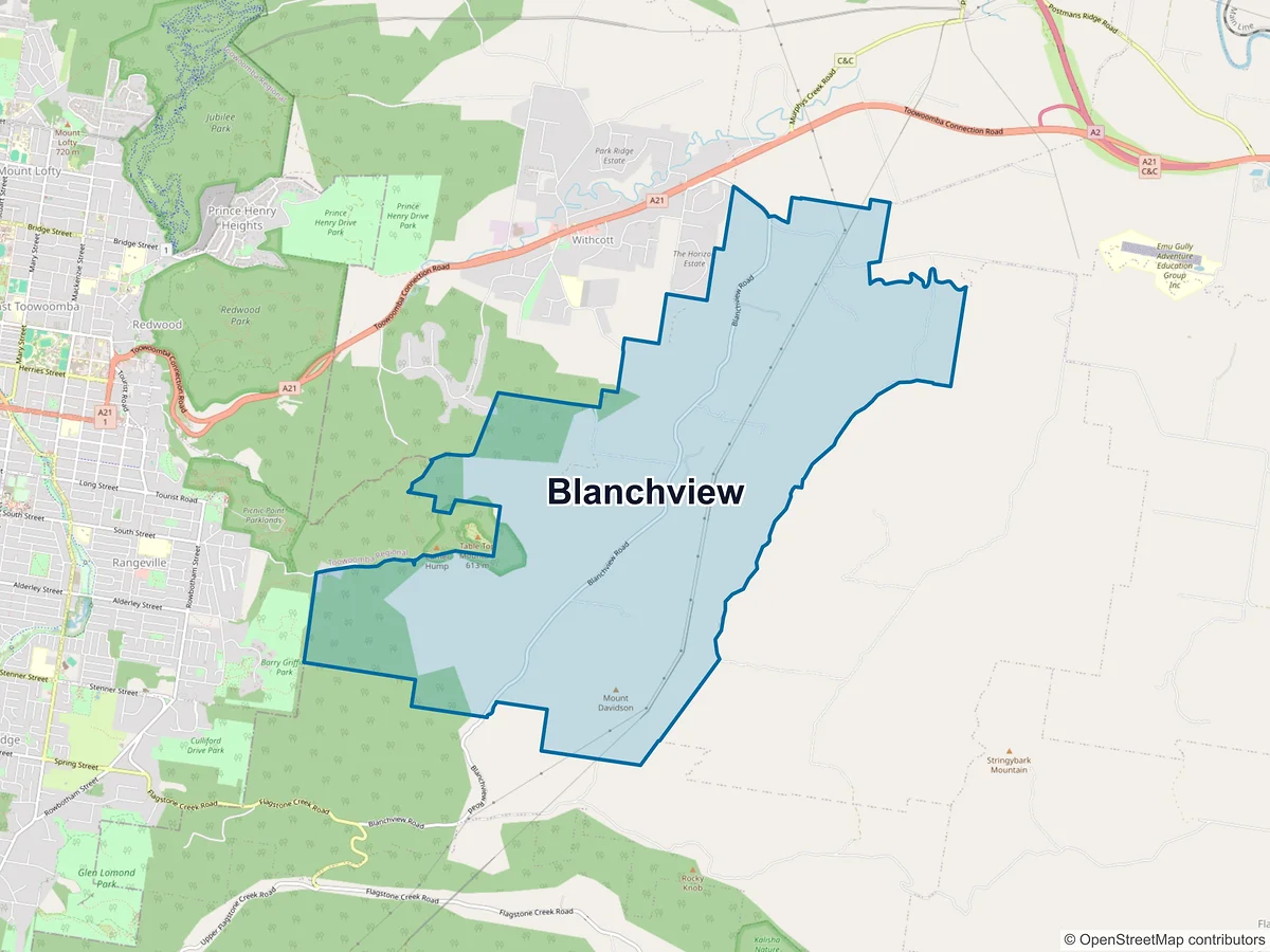 Map of Blanchview, QLD, Australia