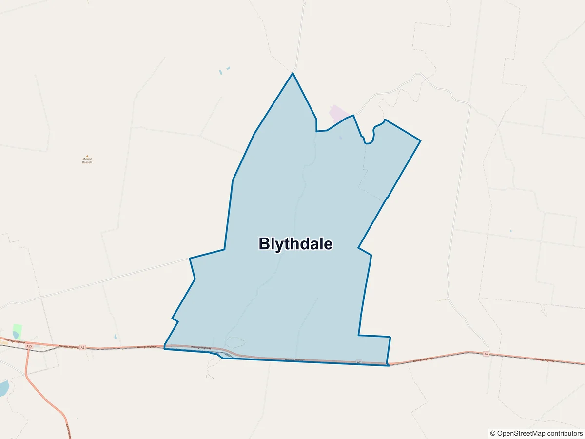 Map of Blythdale, QLD, Australia