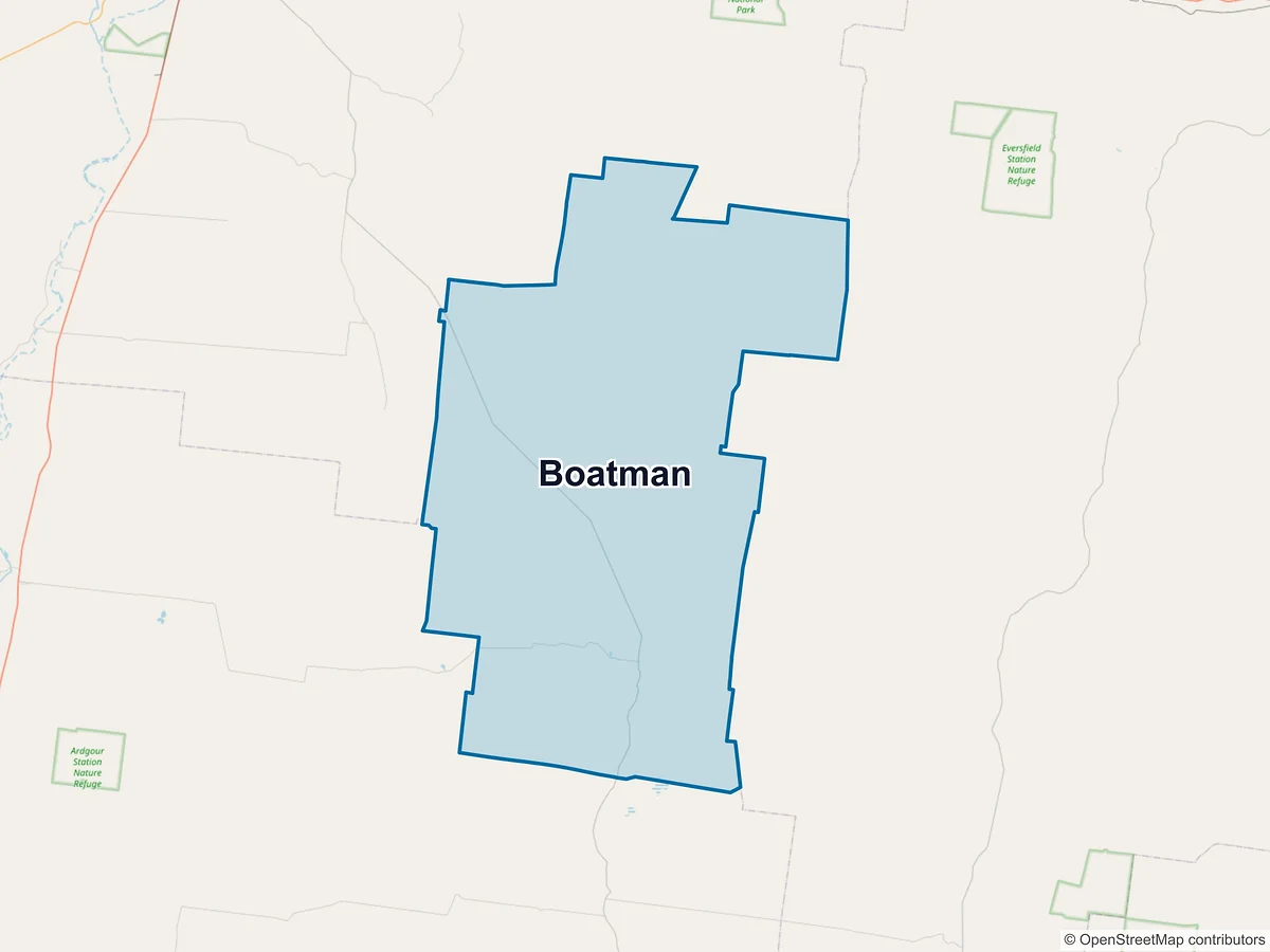 Map of Boatman, QLD, Australia