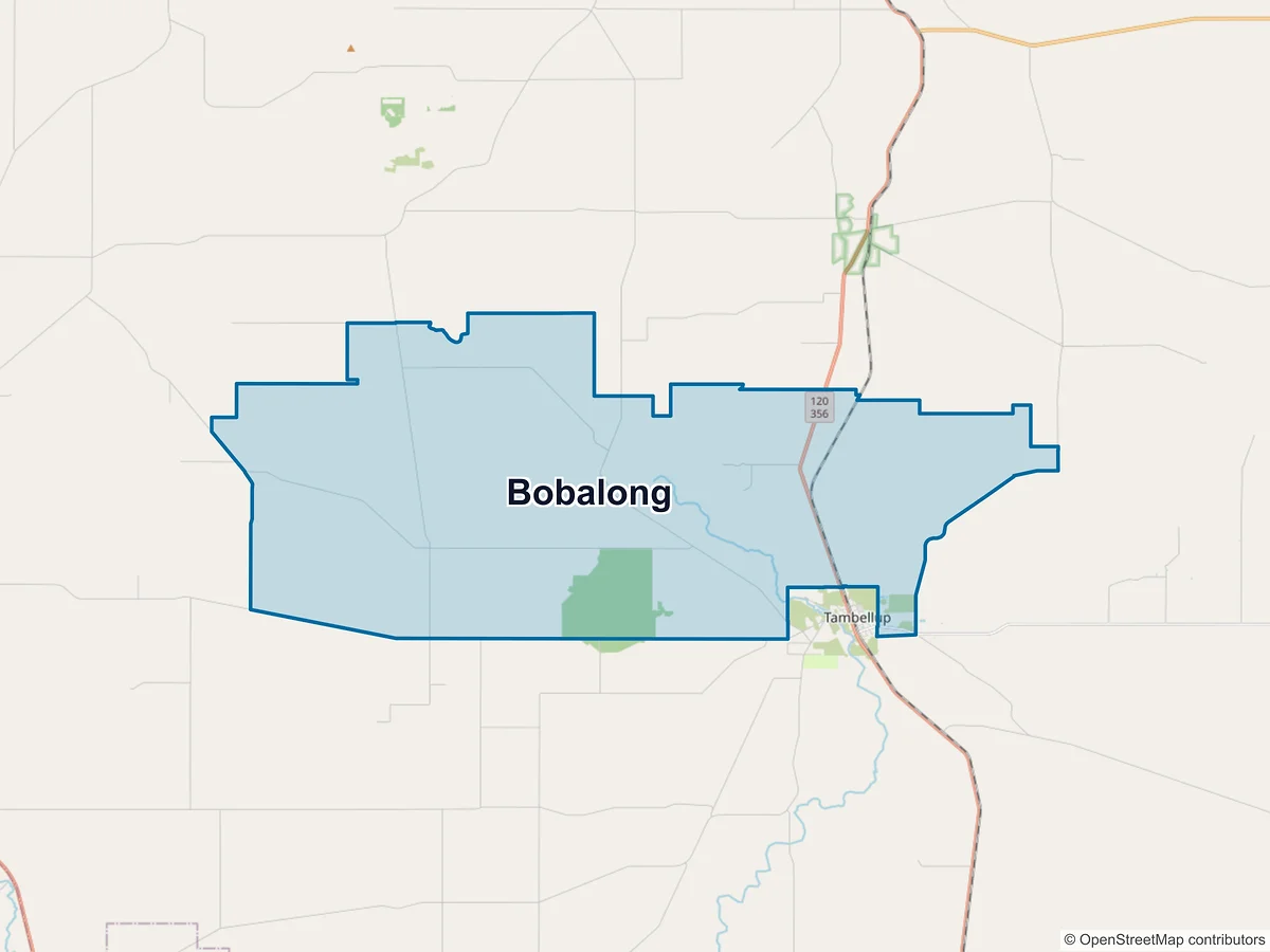 Map of Bobalong, WA, Australia
