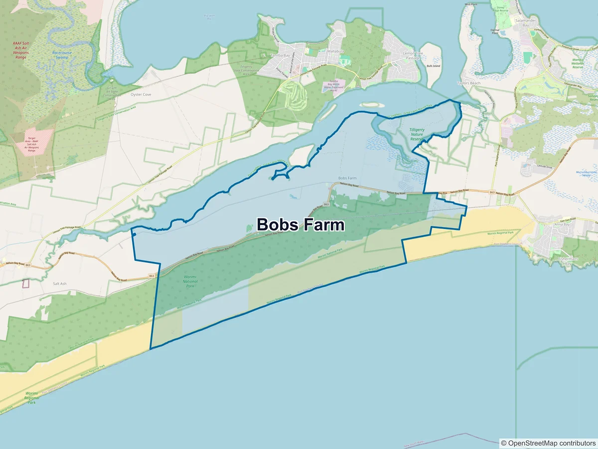 Map of Bobs Farm, NSW, Australia
