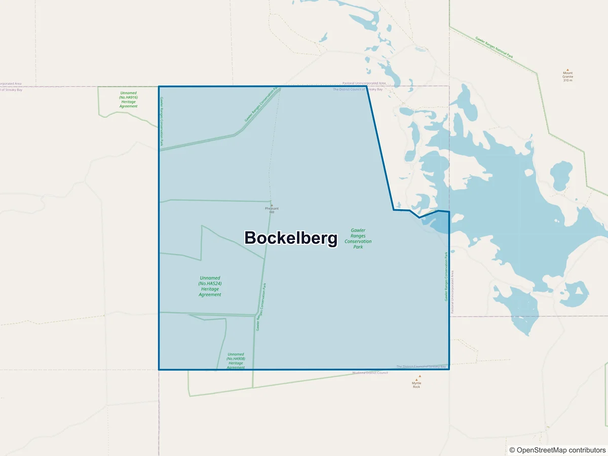 Map of Bockelberg, SA, Australia