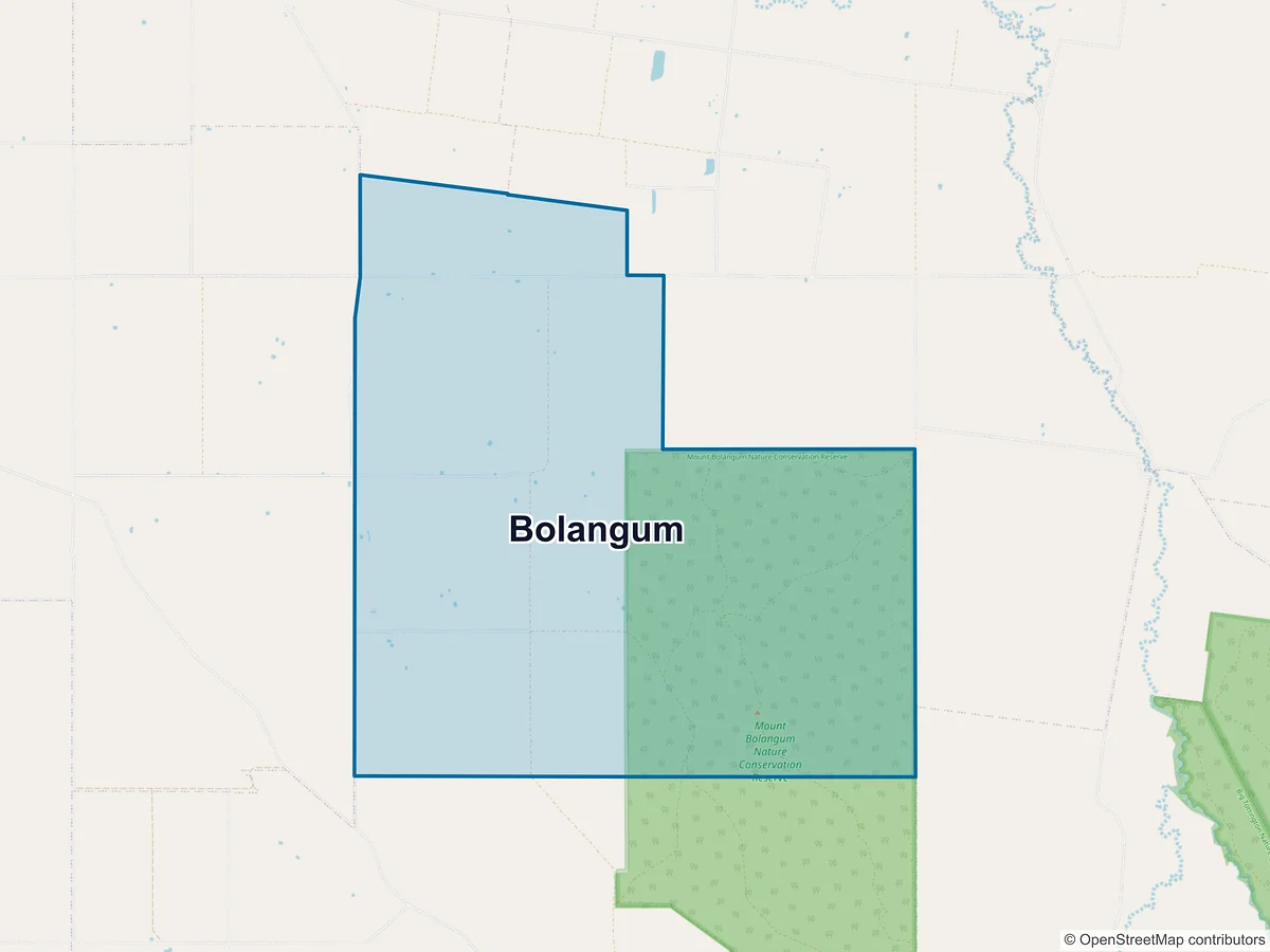 Map of Bolangum, VIC, Australia