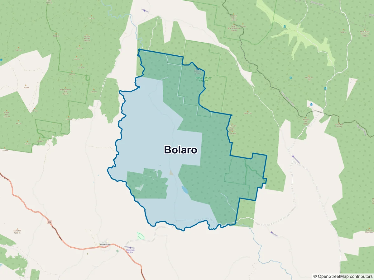 Map of Bolaro, NSW, Australia