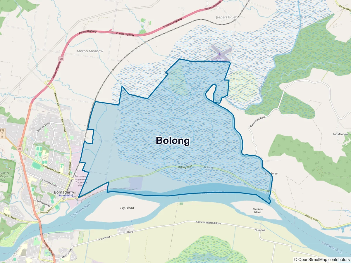 Map of Bolong, NSW, Australia