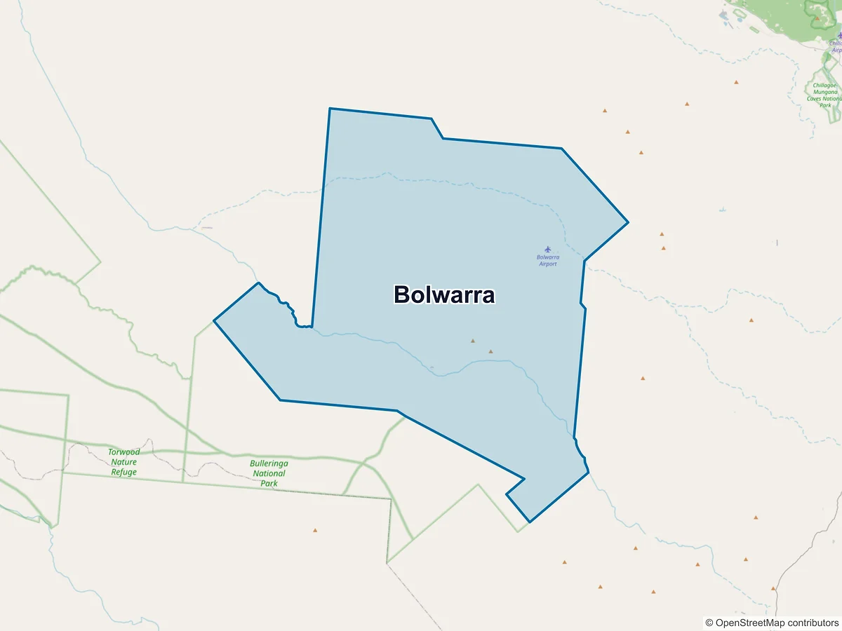 Map of Bolwarra, QLD, Australia