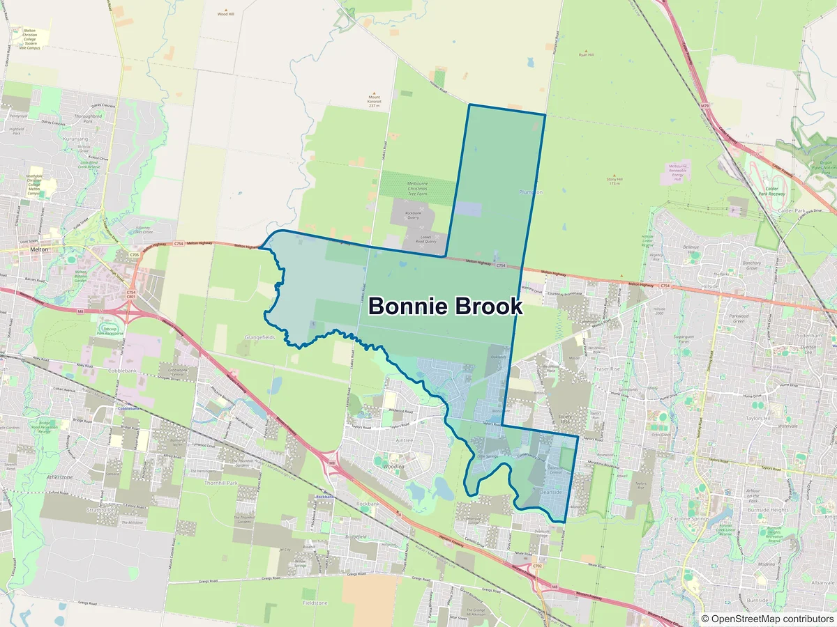 Map of Bonnie Brook, VIC, Australia