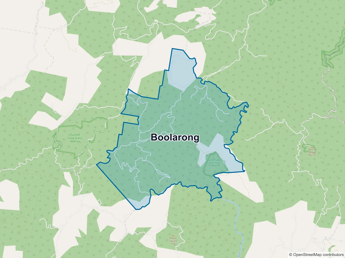 Map of Boolarong, VIC, Australia