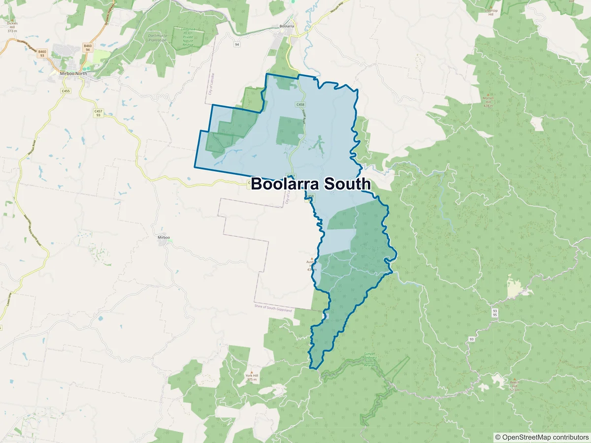 Map of Boolarra South, VIC, Australia