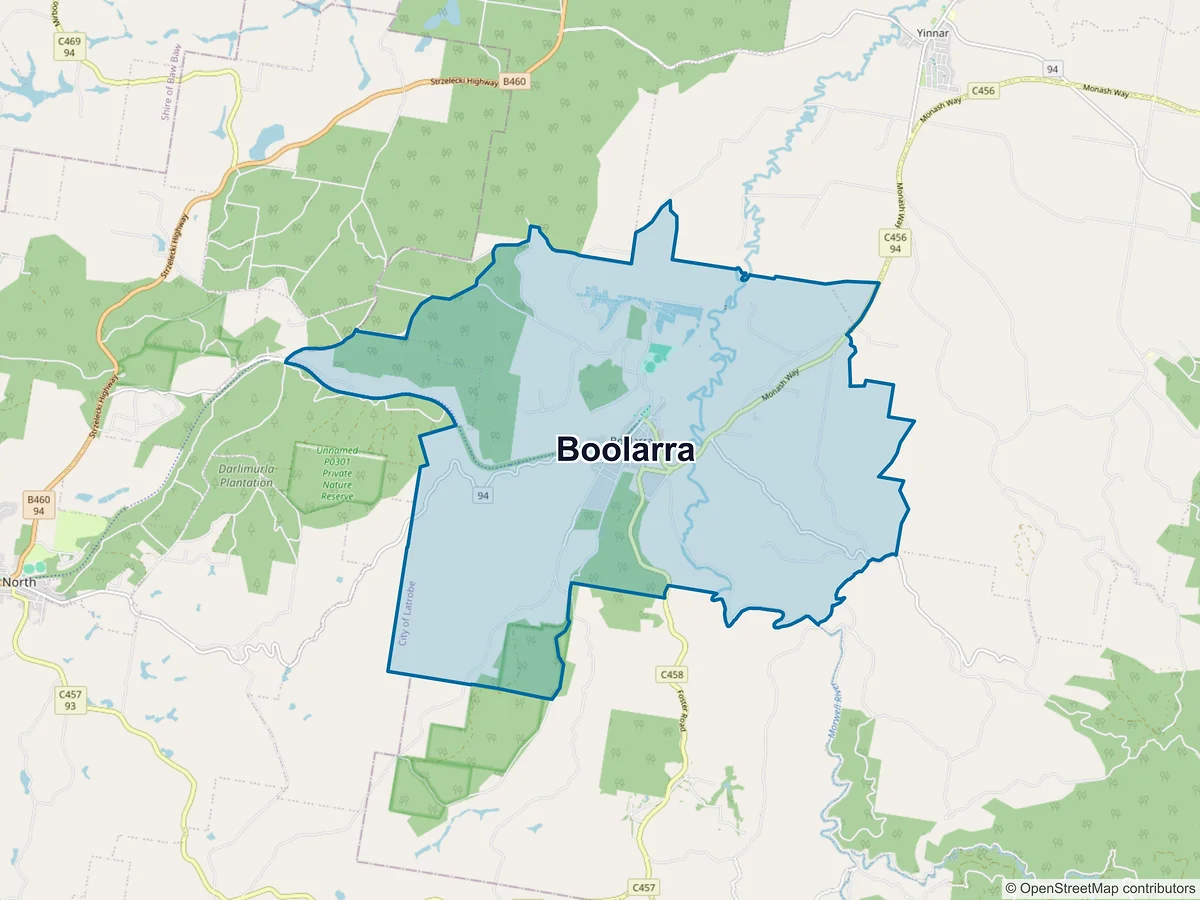Map of Boolarra, VIC, Australia