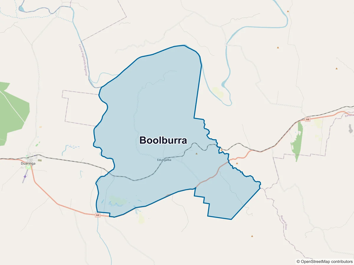 Map of Boolburra, QLD, Australia