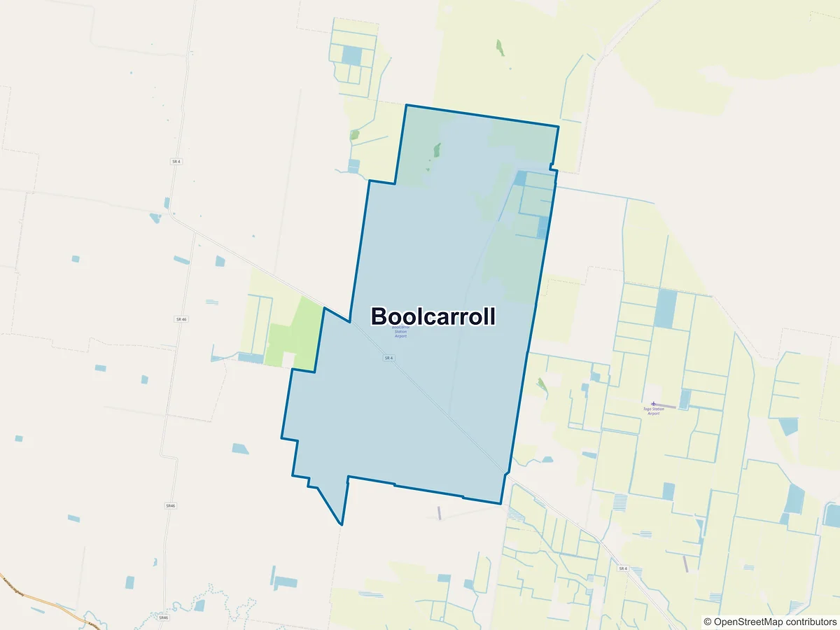 Map of Boolcarroll, NSW, Australia