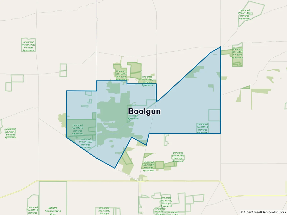 Map of Boolgun, SA, Australia