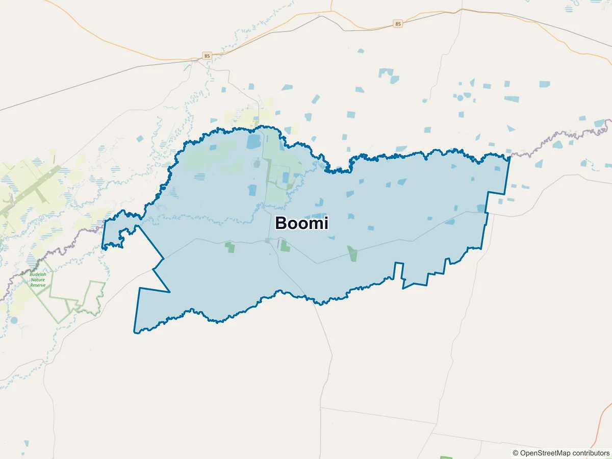 Map of Boomi, NSW, Australia