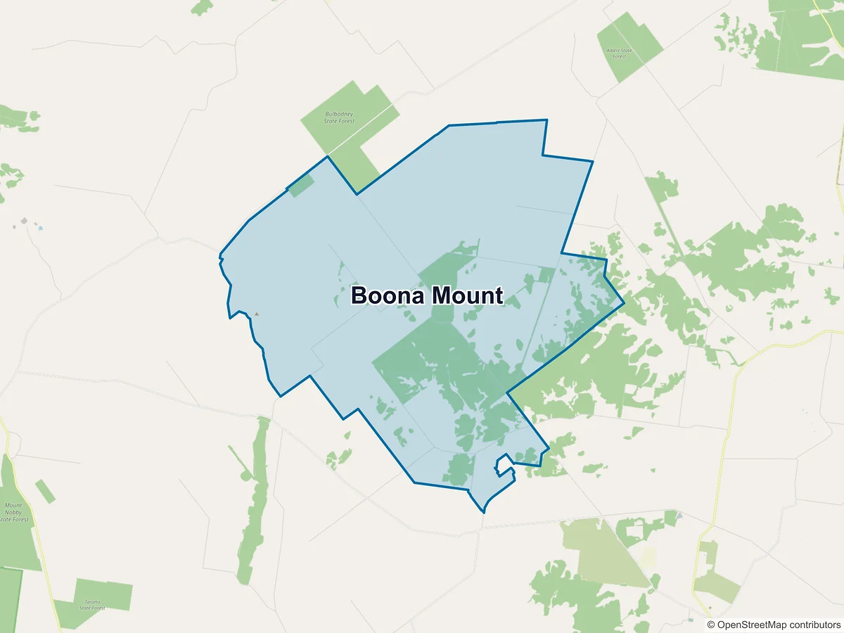 Map of Boona Mount, NSW, Australia