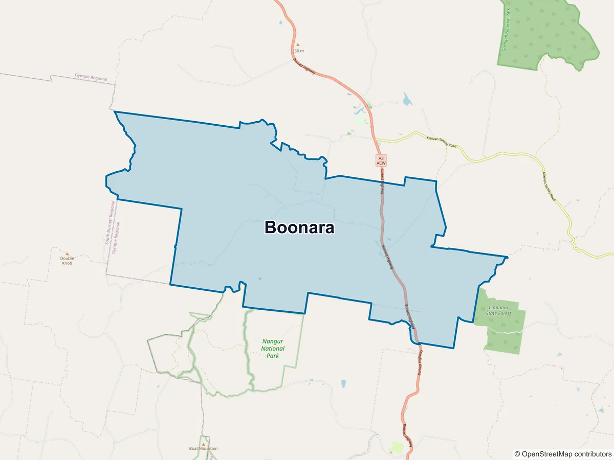 Map of Boonara, QLD, Australia