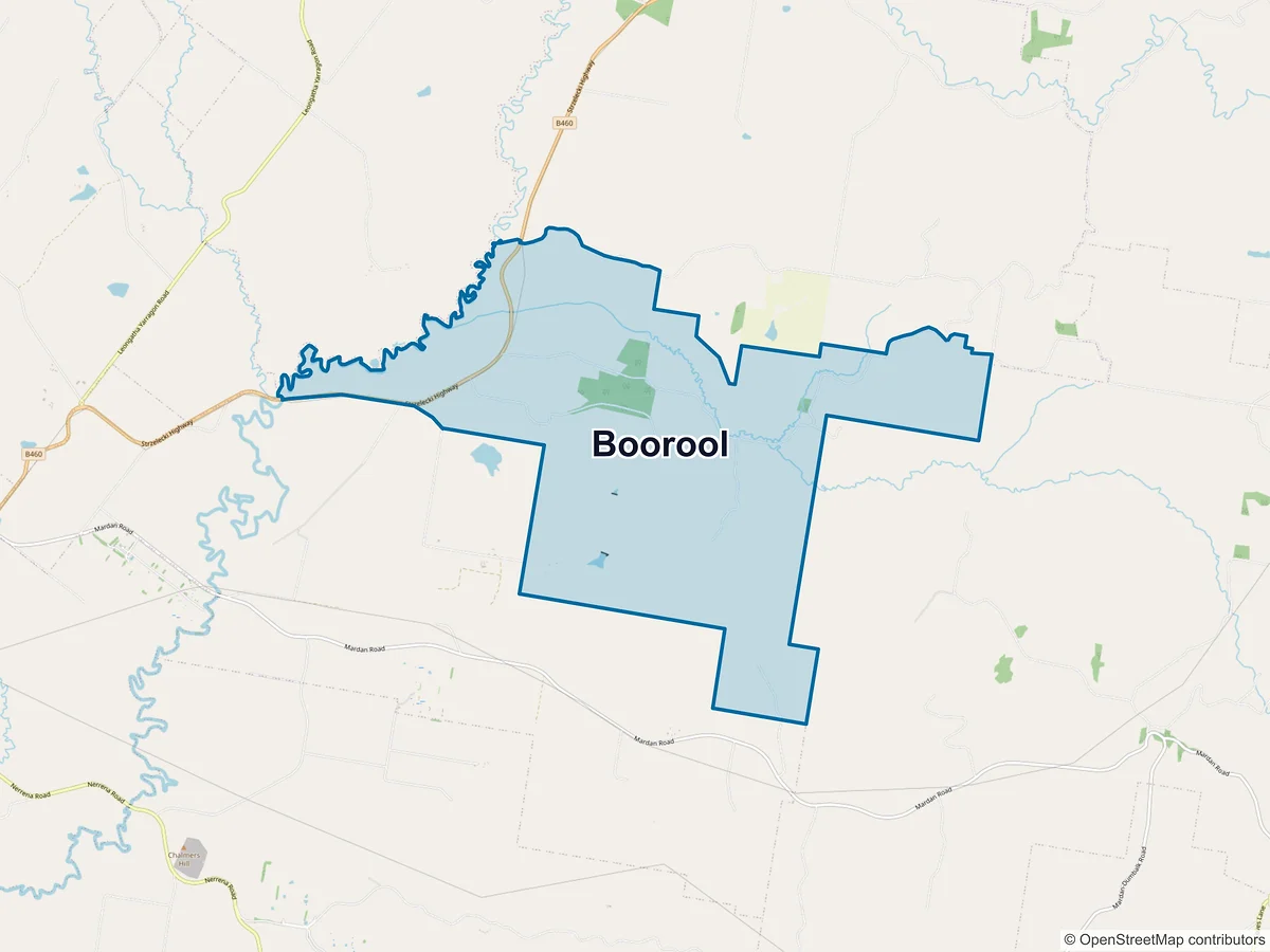 Map of Boorool, VIC, Australia