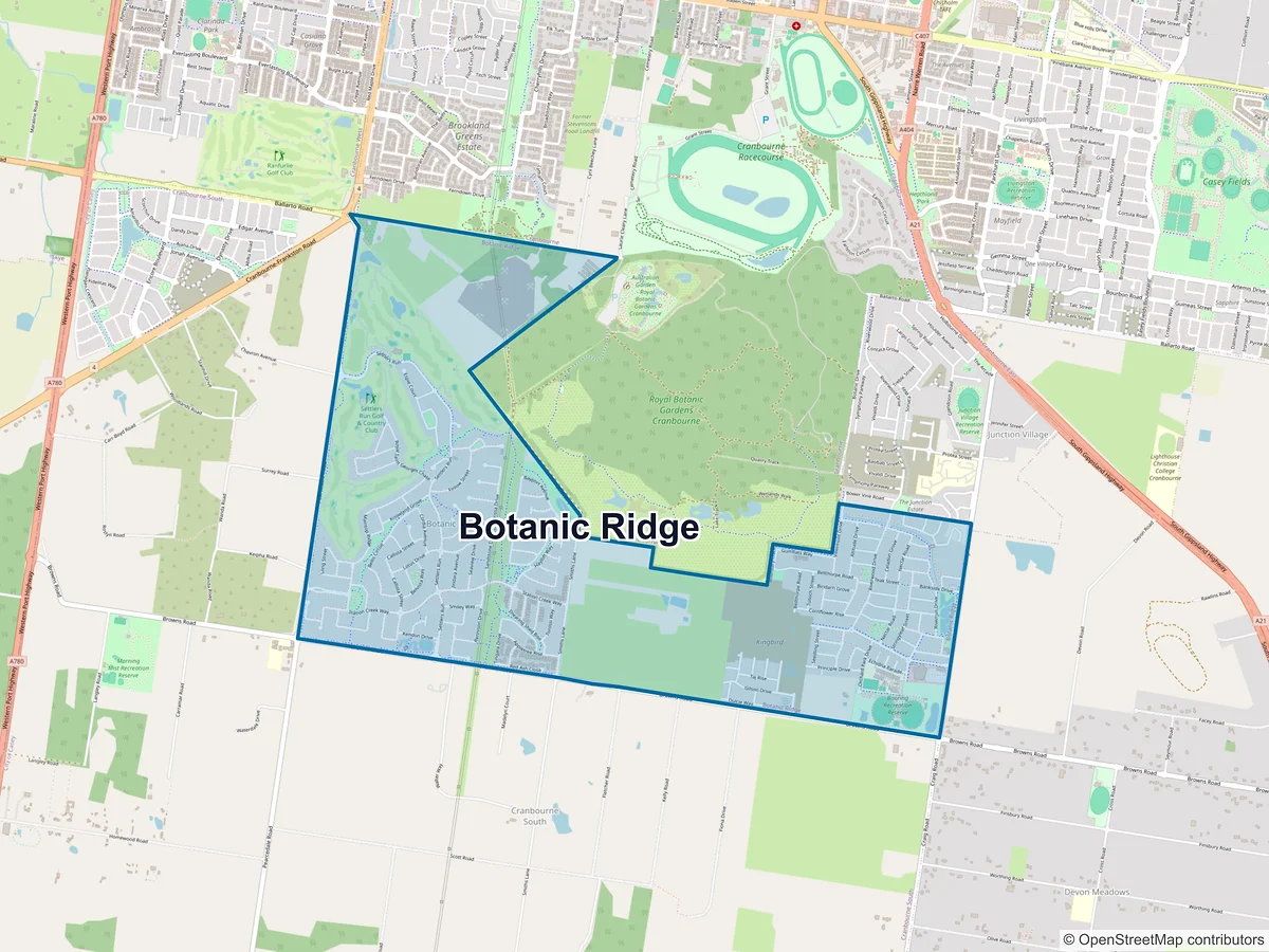 Map of Botanic Ridge, VIC, Australia