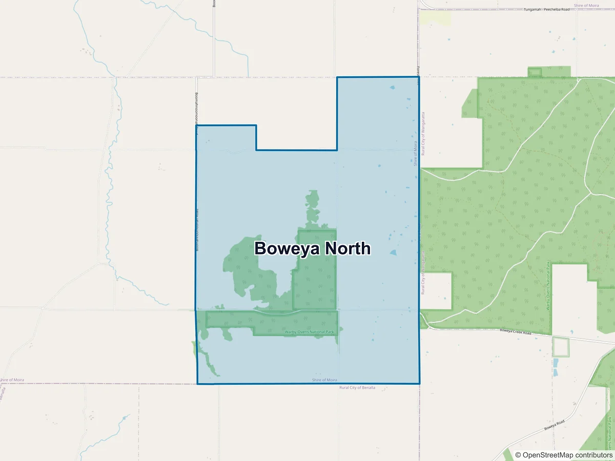 Map of Boweya North, VIC, Australia