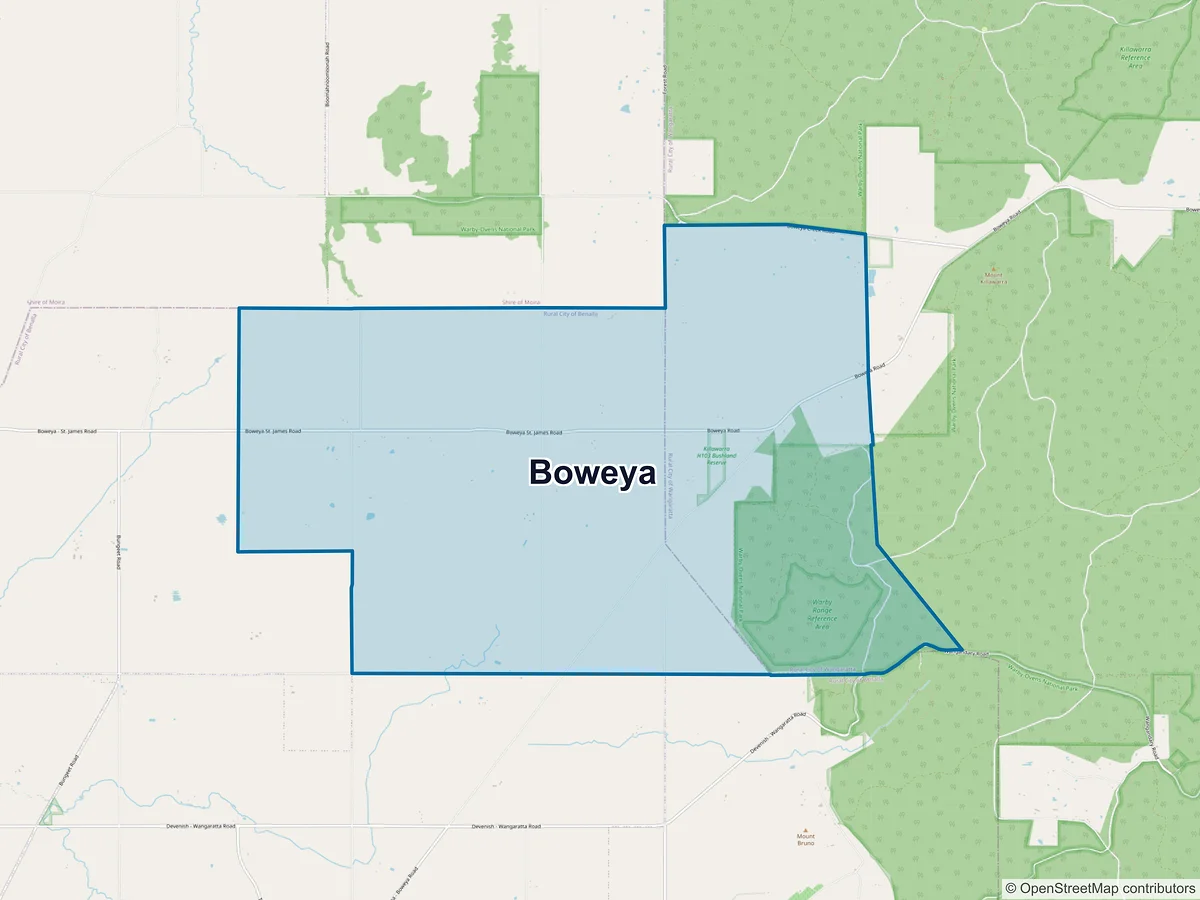 Map of Boweya, VIC, Australia