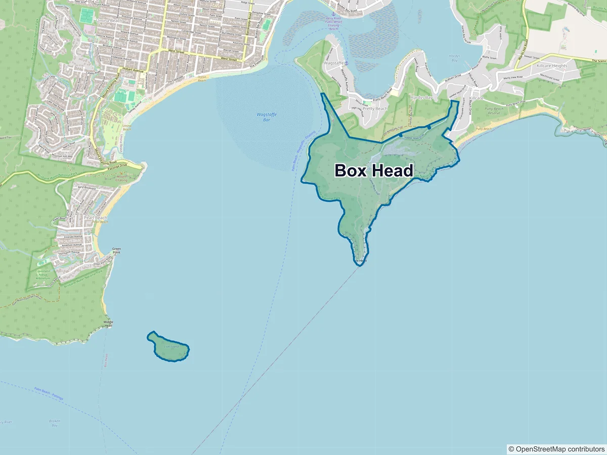 Map of Box Head, NSW, Australia